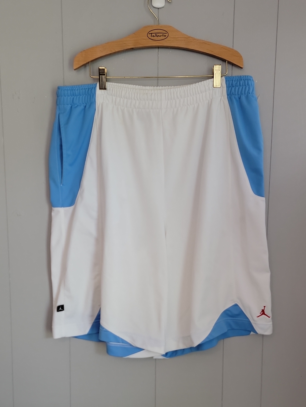 Jordan Men's Basketball Shorts XL White Blue Athleticwear